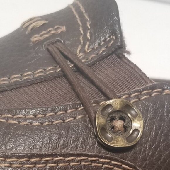 Earth Spirit Brown Pebbled Leather Slip-On Loafers - Picture 6 of 15